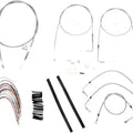 Burly Handlebar Cable/Line Kit for 14" Ape Hangers w/o Cruise Stainless B30-1085