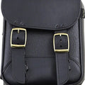 Willie & Max Synthetic Leather Brass Monkey Sissy Bar Bag Black