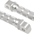 Emgo Passenger Footpegs Rear Silver #50-11251 Kawasaki