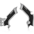 Acerbis X-Grip Frame Guards Silver/Black for Kawasaki KX450F 2019