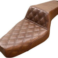 Saddlemen Step-Up LS Seat F. Lattice Stitch Brown #283653 Harley Davidson