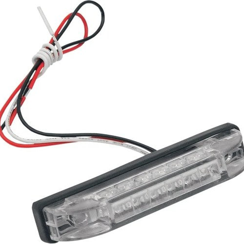 Brite-Lites Rectangle LED Trailer Light with Clear Lens Red LEDs
