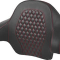 Saddlemen RoadSofa HC Tour-Pak Backrest Pad Red Stitch #284926 Harley Davidson