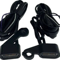 Drag Specialties LED Handlebar Marker Lights Matte Black Amber #272146