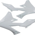 UFO Radiator Shrouds White #SU04941041 for Suzuki RM-Z450/RM-Z250
