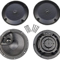 J&M Rokker Xrp Rear Speaker Kit 6.58" 200W #HURK-6582TW-XRP Harley Davidson