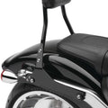 Cobra Detachable Round Passenger Backrest Black #602-2007B Harley Davidson