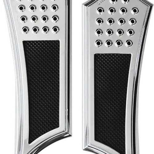 Accutronix Drilled Instigator Driver Floorboards Chrome #FBF01-DIC