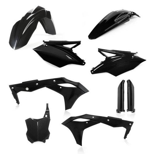 Acerbis Full Plastics Kit Black Kawasaki KX250 4-Stroke/KX250F 4-Stroke
