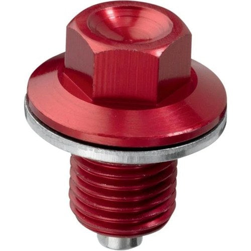 Moose Magnetic Drain Plug By Zip-Ty Red #DP109 fits Suzuki