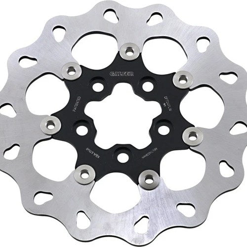 Galfer Wave Full-Floating Brake Rotor with Black Carrier Rear #DF724FLW