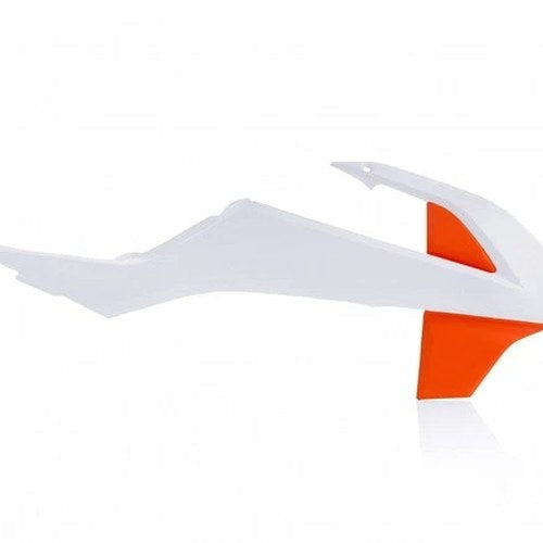 Acerbis Radiator Shrouds 20 White/16 Orange KTM 65 SX 2020