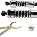 Progressive Suspension 412 Series Shocks 11" Chrome Harley Davidson Dyna