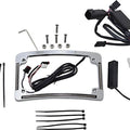 Custom Dynamics LED R/T/B Radius License Plate Frame Chrome #TF05-BCM-C