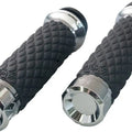 Khrome Werks Custom Contour Klassic Diamond Grips Chrome #500305 Harley Davidson