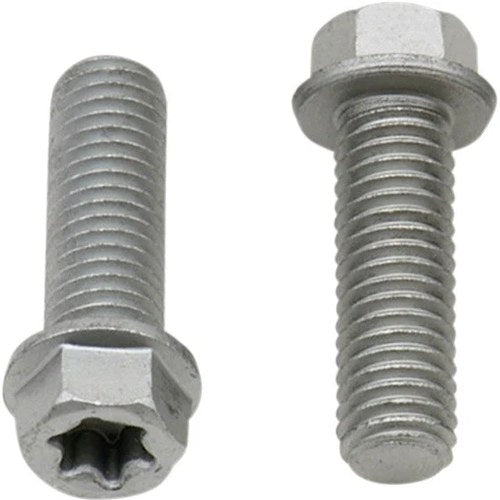 Bolt Motorcycle Hardware Torx Hex Head Flange Bolts M8 x 25mm 10-Pack