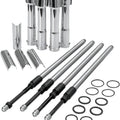 S&S Quickee Adjustable Pushrod Kit w/ Covers #930-0023 Harley Davidson Sportster