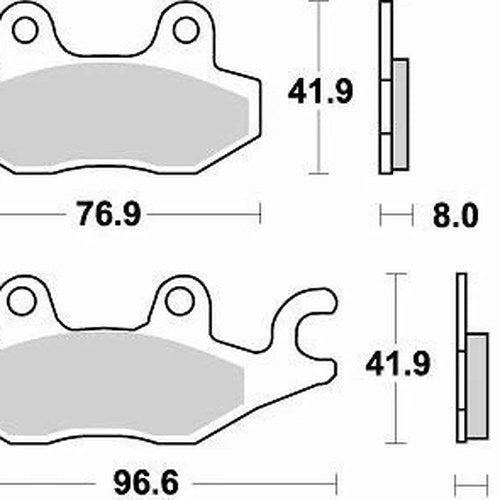 Braking SM1 Brake Pads #725SM1 fits Yamaha/Kawasaki/Suzuki