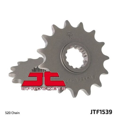 JT Front Sprocket 520 15T fits Kawasaki Ninja 250R/Ninja 300/Ninja 300 ABS