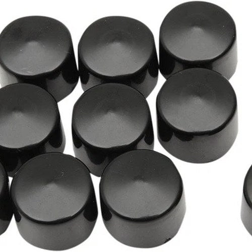 DS 3/8" Hex Bolt/Nut Covers .275 Height Black 10-Pack