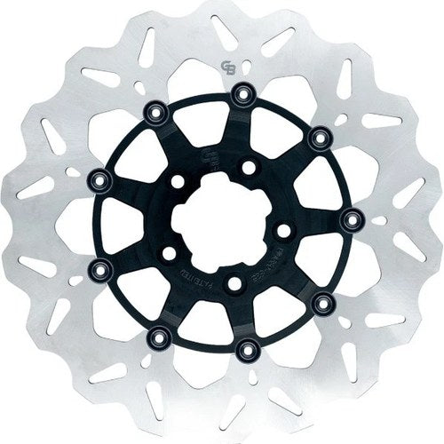 GBrakes Floating Wave Brake Rotor 11.8" Rear Black #GBDU004 Harley Davidson