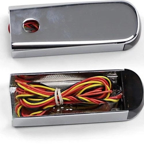 Alloy Art Strut Mount LED Marker Lights Chrome Smoke Lens #SSL-BR-2C