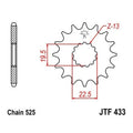 JT Front Sprocket 525 14T for Suzuki GSF400 Bandit 400 1991-1993