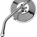 BikeMaster Round Adjustable Length Mirror 4" Chrome