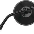 BikeMaster Round Adjustable Length Mirror 4" Black