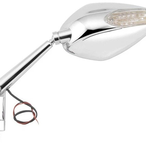 BikeMaster Candy Drop Standard Turn Signal Mirror Chrome