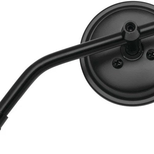BikeMaster Round Adjustable Length Mirror 3" Black