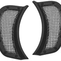 Kuryakyn Mesh Headlight Vent Accents Satin Black 6519 Harley Davidson Road Glide