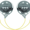 Letric Lighting LED Passing Lamps without Brackets Black/Chrome LLC-PL-BC