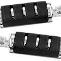 Kuryakyn Trident Iso Footpegs With Adapter Large Male Mount Chrome #7591