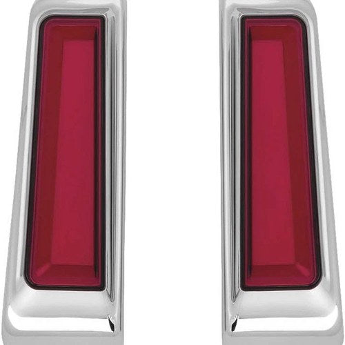 Kuryakyn Tracer LED Inserts for Saddlebag Supports Chrome Red #2900