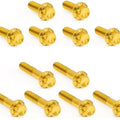 Arlen Ness Titanium Rocker Box Bolt Kit Gold #300-994 Harley Davidson