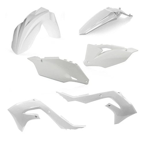 Acerbis Plastics Kit White for Kawasaki KX450F 2019