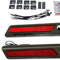 Custom Dynamics LED Saddlebag Latch Lights Chrome Red #CD-SBL-BCM-RC
