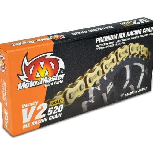 Moto-Master 520 V2 Premium MX Racing Chain 120 Links Gold
