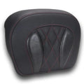 Mustang Deluxe Chopped Tour-Pak Backrest Pad Diamond Dark Cherry Stitch #88440DC