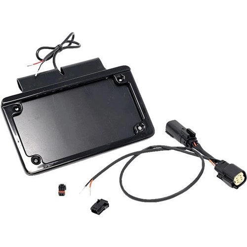 Namz Saddlebag Hanger LED License Plate Bracket Black #NIBTH-B02 Harley Davidson
