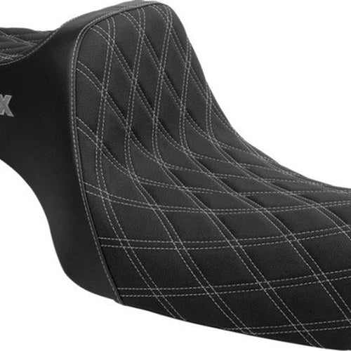 SlyFox Highnoon Slipstop Seat Double Diamond Silver Stitch #4709D-SlyFox