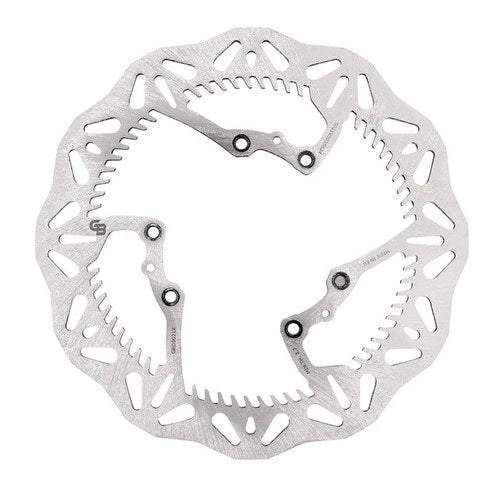 GBrakes Solid Wave Brake Rotor 240mm Front Silver #GBD9021X for Honda