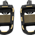 Drag Specialties Adjustable Male Mount Footpegs Black/Gold