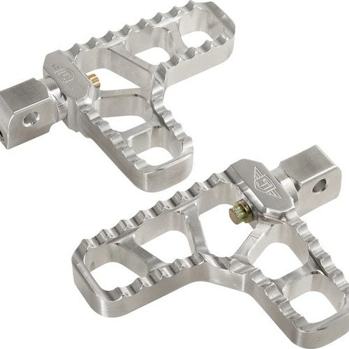 Joker Machine Serrated Passenger Heel Pegs Silver #08-62-8 Indian Scout