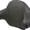 Saddlemen DS King TourPak Backrest Pad Gold Stitch #814-07-15507 Harley Davidson