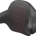 Saddlemen DS King TourPak Backrest Pad Red Stitch #814-07-15504 Harley Davidson