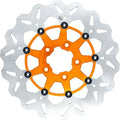 GBrakes Floating Wave Brake Rotor 11.5" Front Orange #GBDU020 Harley Davidson