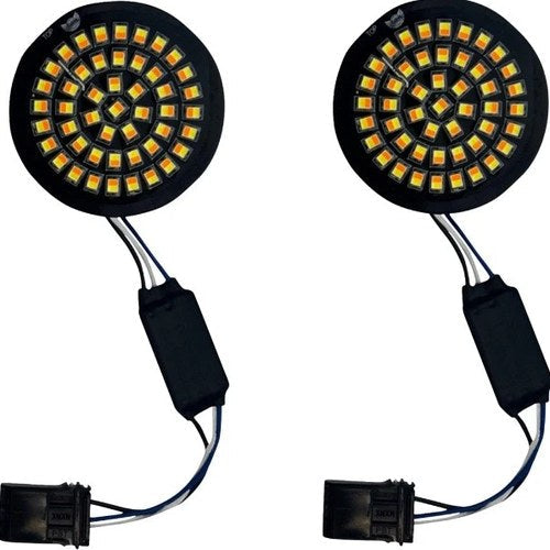 Custom Dynamics Genesis 4 LED Front Turn Signals White/Amber #GEN-4-AW-25ST