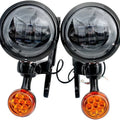 Rivco 4.5" LED Auxiliary Light with Turn Signals Black